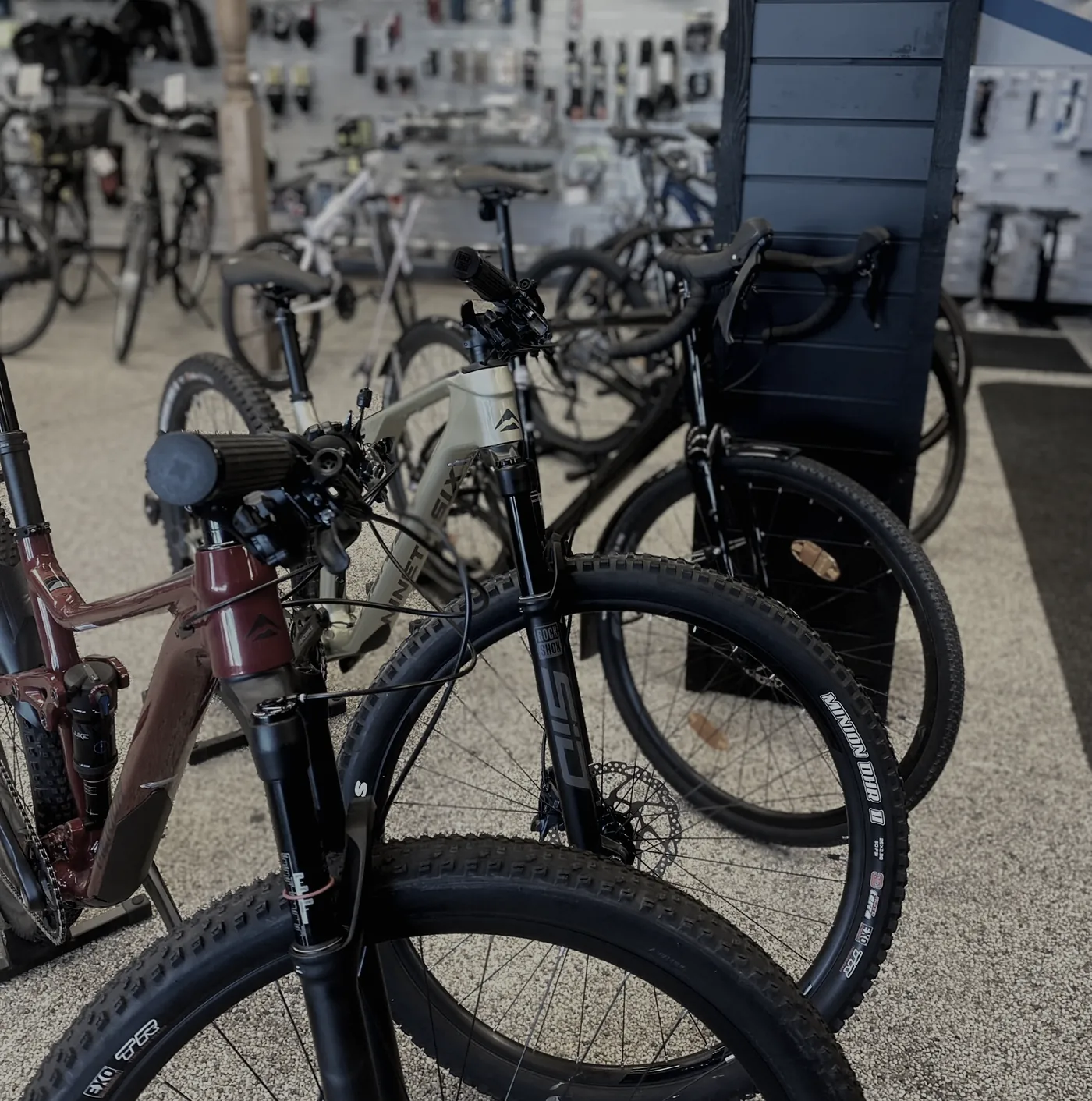 Cyklar i Cykelcenters butik