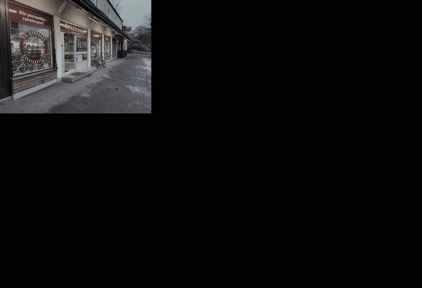 Cykelcenters butik på Gröna gatan i Södertälje